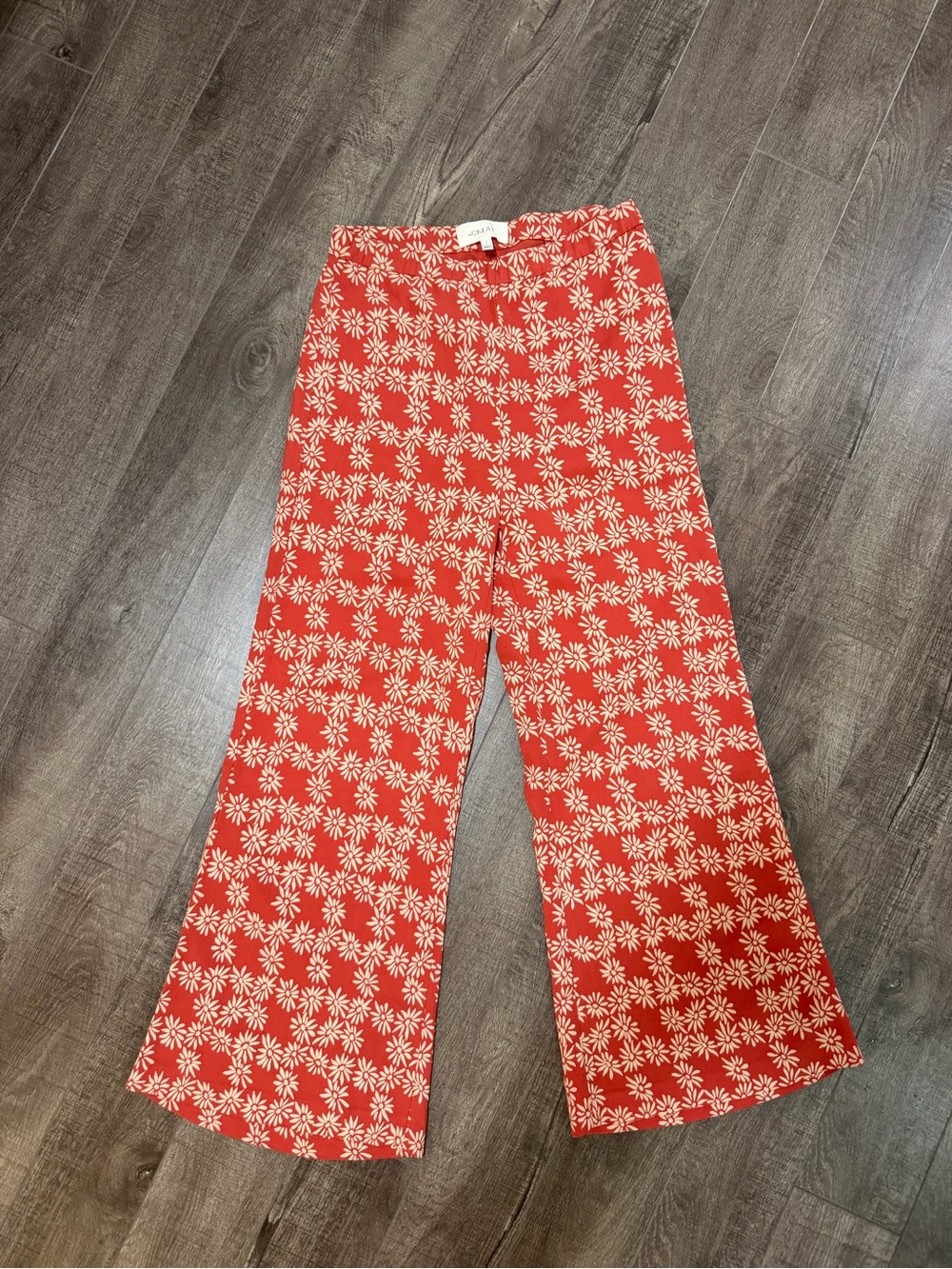 The Great Daisy Print Pants - poppy red - size 28